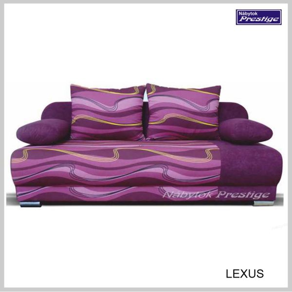Lexus pohovka flowers fialová vlnky