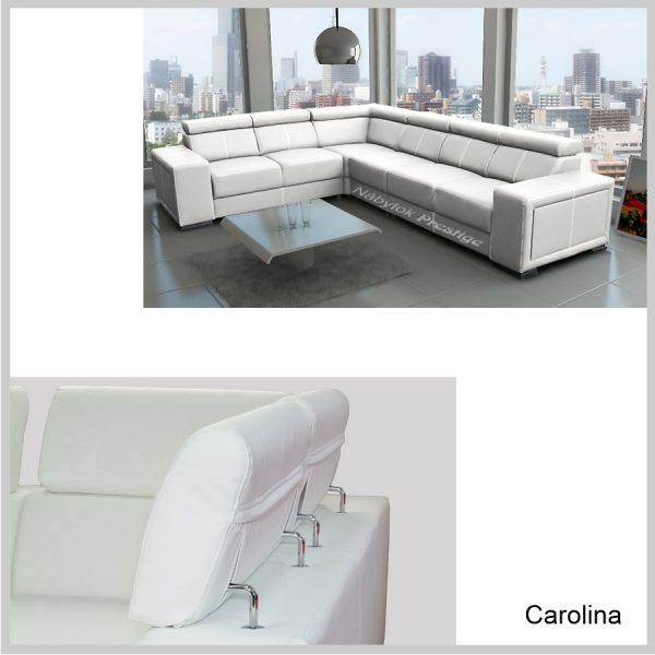 Rohová sedacia súprava Carolina Soft biela Detail
