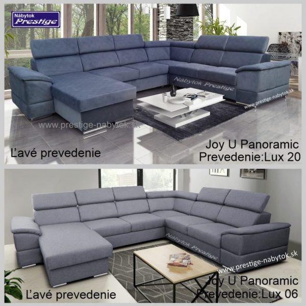 Sedačky Joy U Panoramic Ľavé prevedenie modrá