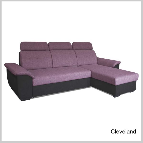Cleveland sedacia súprava Antracit fialový