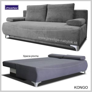 Kongo pohovka sivá Spacia plocha