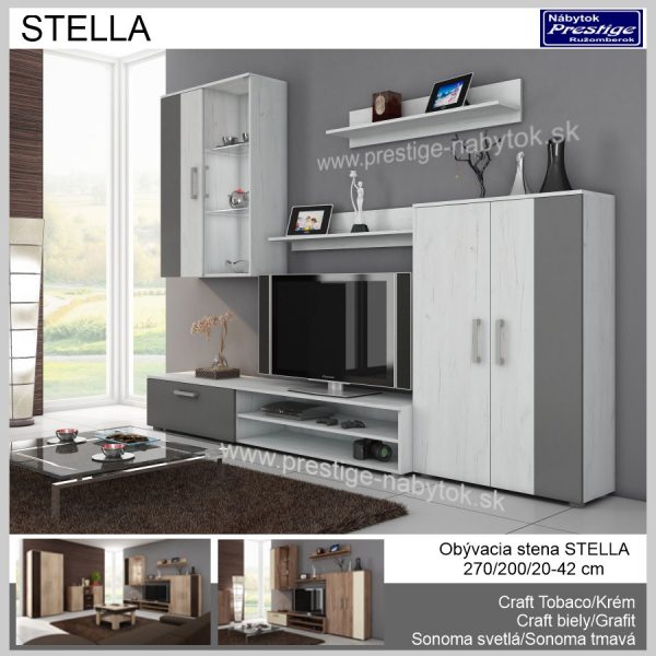 Stella obývačka Craft biely