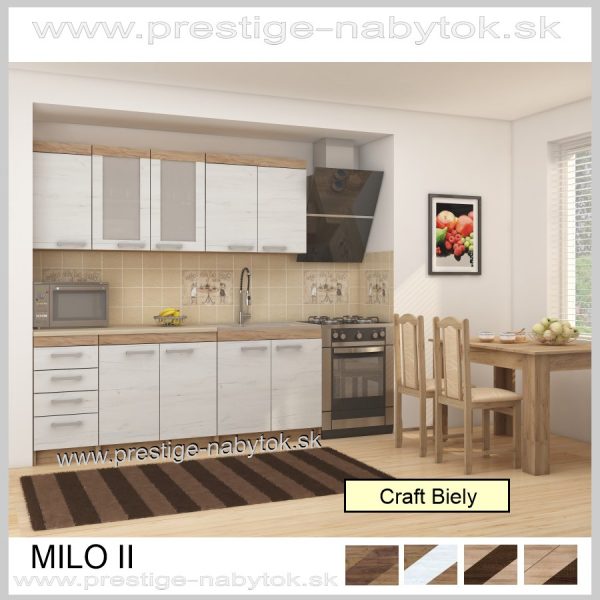 Milo II Kuchyňa Craft Biely