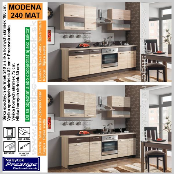 Modena 240 kuchyňa tráva morská