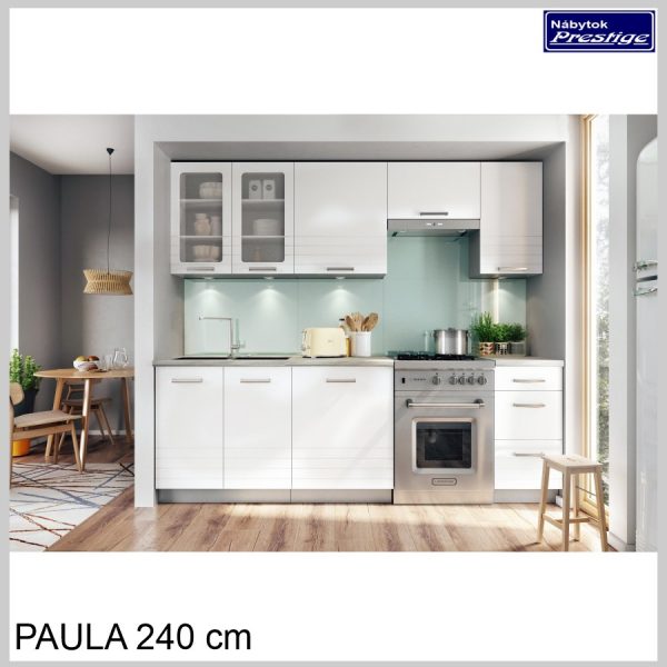PAULA kuchynská linka biela 240 cm