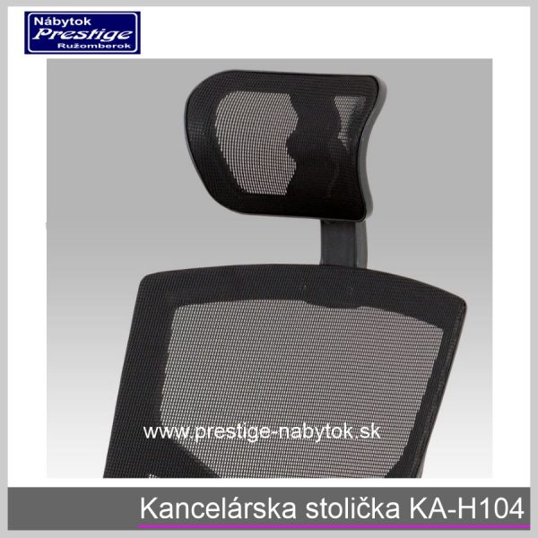 Kancelárska stolička KA H104 čierna detail 1