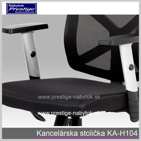 Kancelárska stolička KA H104 čierna detail 2