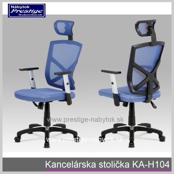 Kancelárska stolička KA H104 modrá