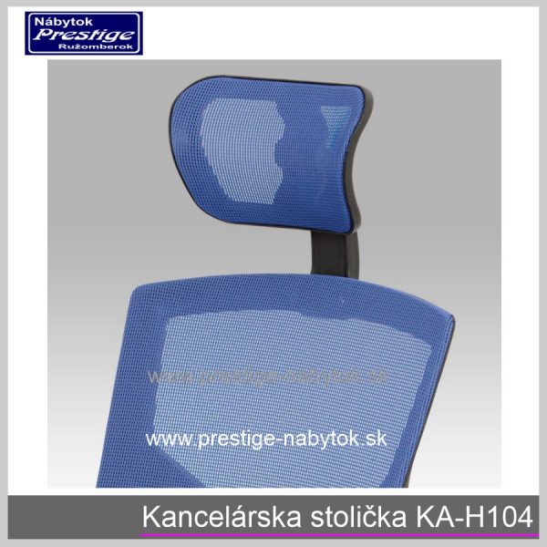 Kancelárska stolička KA H104 modrá detail 2