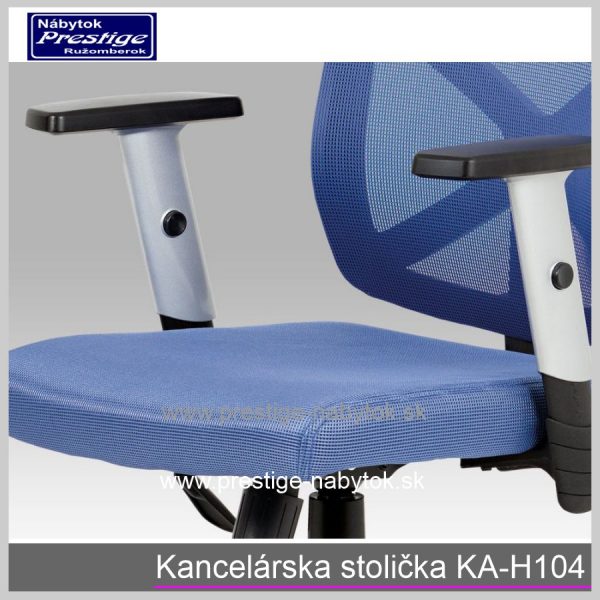 Kancelárska stolička KA H104 modrá detail 3