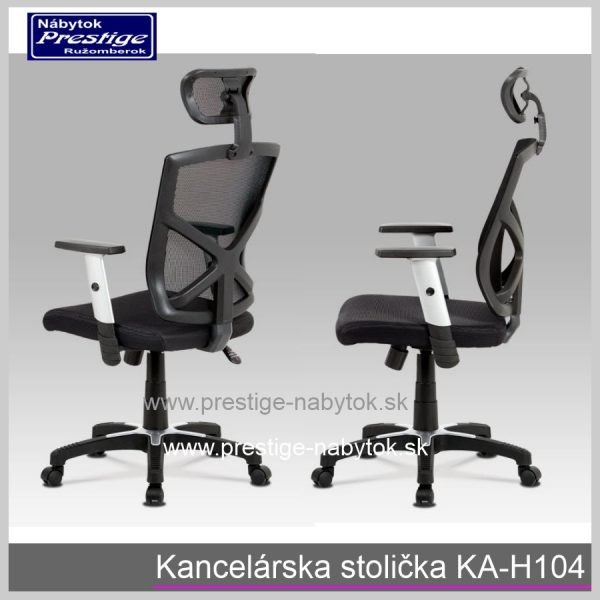 Kancelárska stolička KA H104 sivá