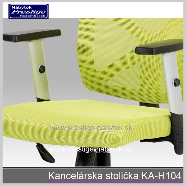 Kancelárska stolička KA H104 zelená detail 4