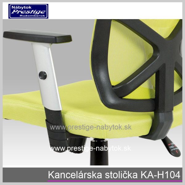 Kancelárska stolička KA H104 zelená detail 6