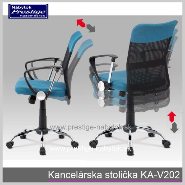Kancelárska stolička KA-V202 modrá