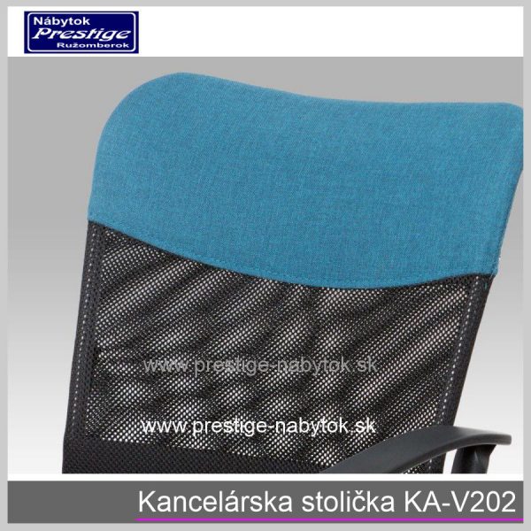 Kancelárska stolička KA-V202 modrá detail 1