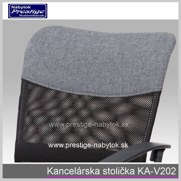 Kancelárska stolička KA-V202 sivá detail 1