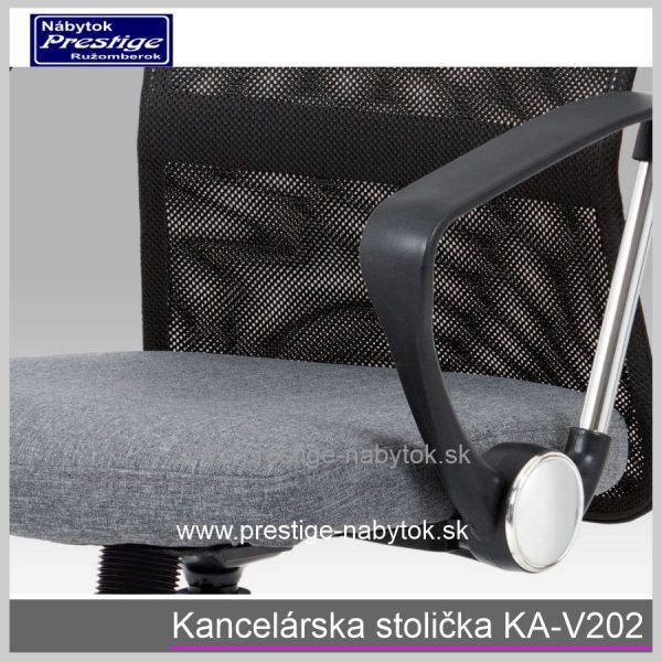 Kancelárska stolička KA-V202 sivá detail 2