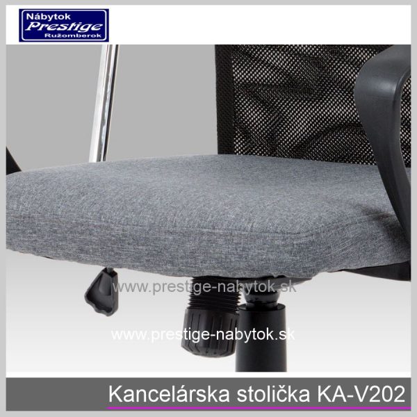 Kancelárska stolička KA-V202 sivá detail 3
