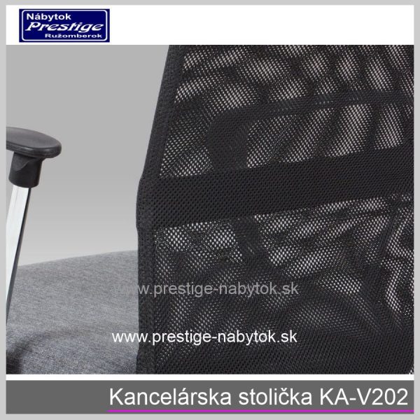 Kancelárska stolička KA-V202 sivá detail 5