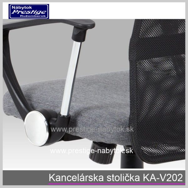 Kancelárska stolička KA-V202 sivá detail 6