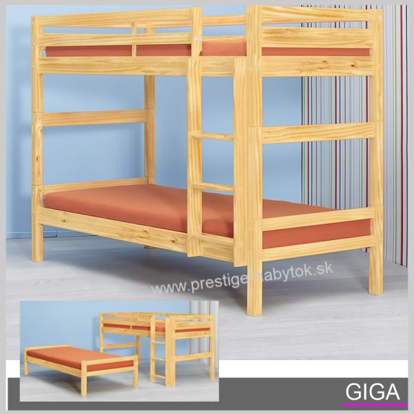 Poschodová posteľ Giga
