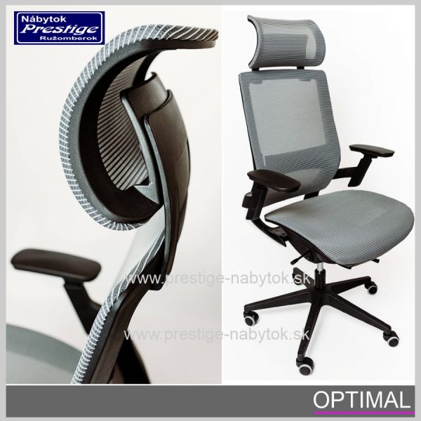 Spinergo stolička Optimal sivá 4