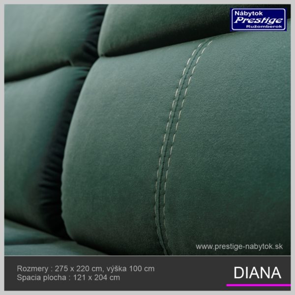 Diana rohová sedačka Detail 1