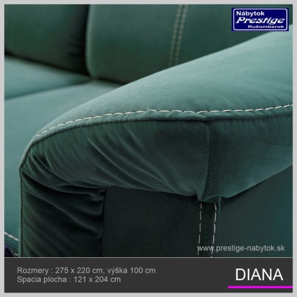 Diana rohová sedačka Detail 2