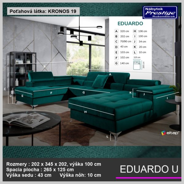Eduardo sedačka U zelená 05