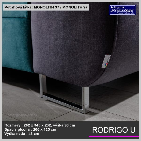 Rodrigo U sedacia súprava zelená Monolith 06