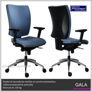 Gala kancelárska stolička modrá
