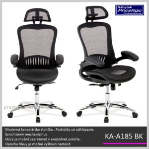 KA-A185 BK kancelárska stolička