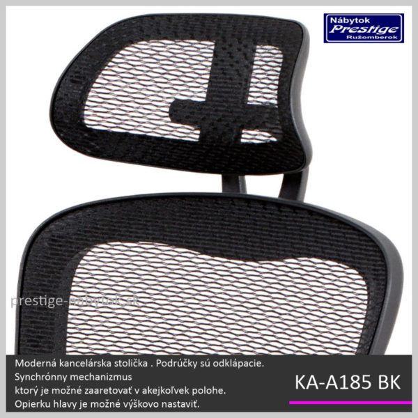KA-A185 BK kancelárska stolička Detail 01