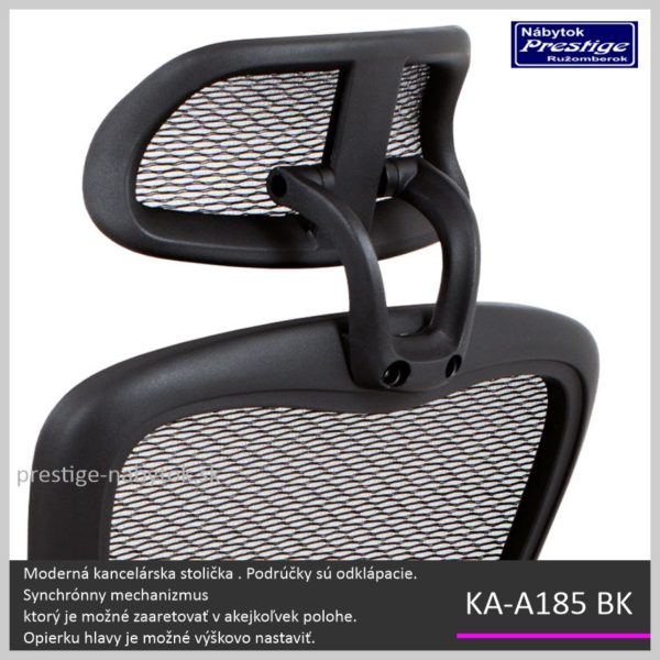 KA-A185 BK kancelárska stolička Detail 02