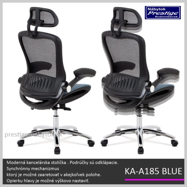 KA-A185 BLUE kancelárska stolička 03