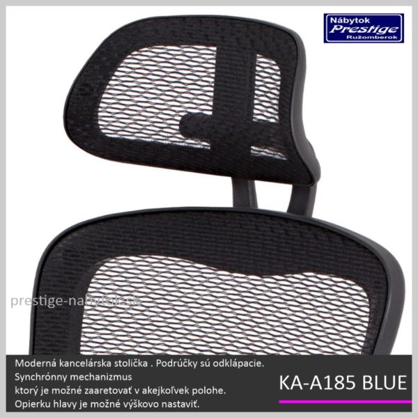 KA-A185 BLUE kancelárska stolička Detail 01