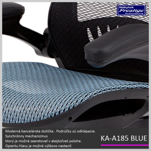 KA-A185 BLUE kancelárska stolička Detail 03