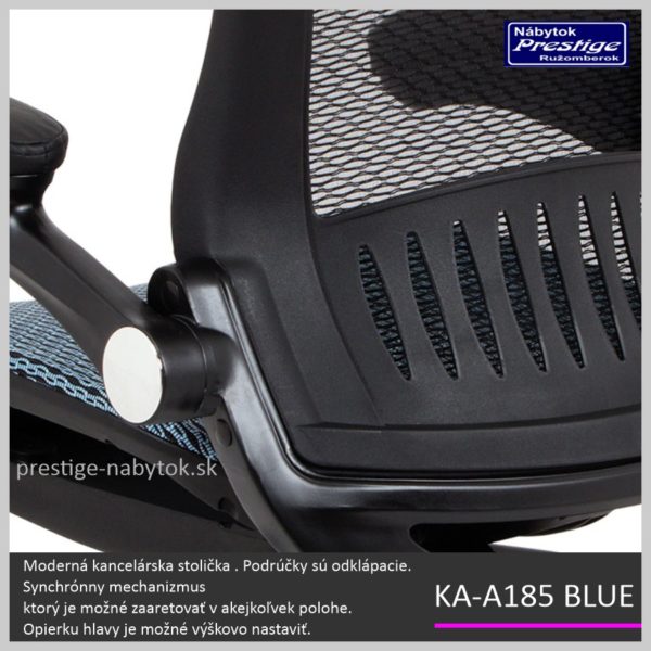 KA-A185 BLUE kancelárska stolička Detail 04