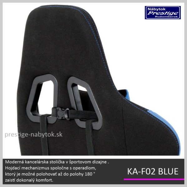 KA-F02 BLUE kancelárska stolička Detail 03