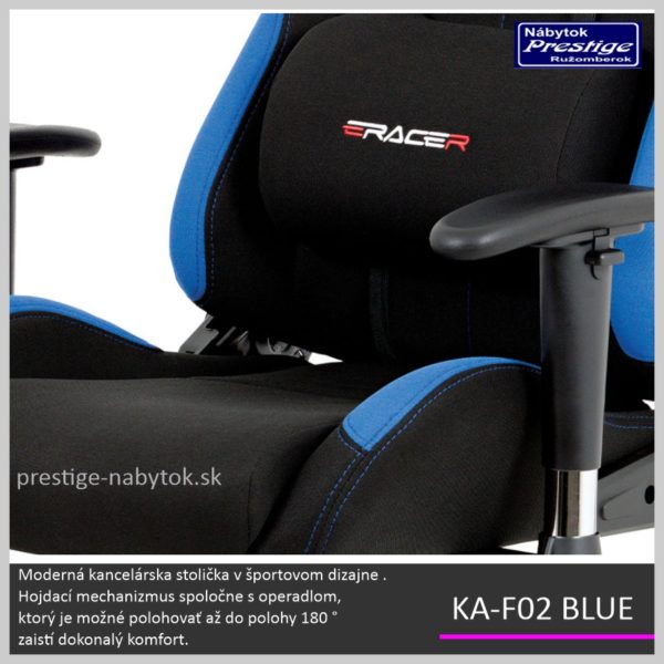 KA-F02 BLUE kancelárska stolička Detail 04