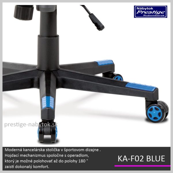 KA-F02 BLUE kancelárska stolička Detail 08