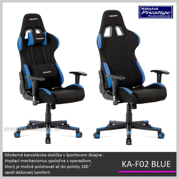 KA-F02 BLUE kancelárske kreslo 02