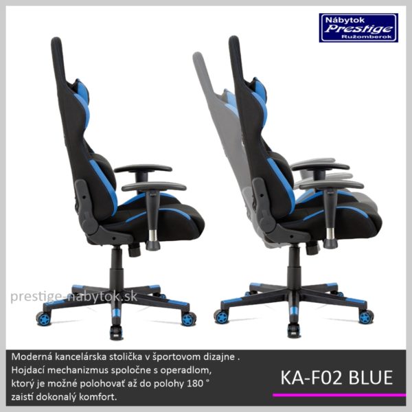 KA-F02 BLUE kancelárske kreslo 04
