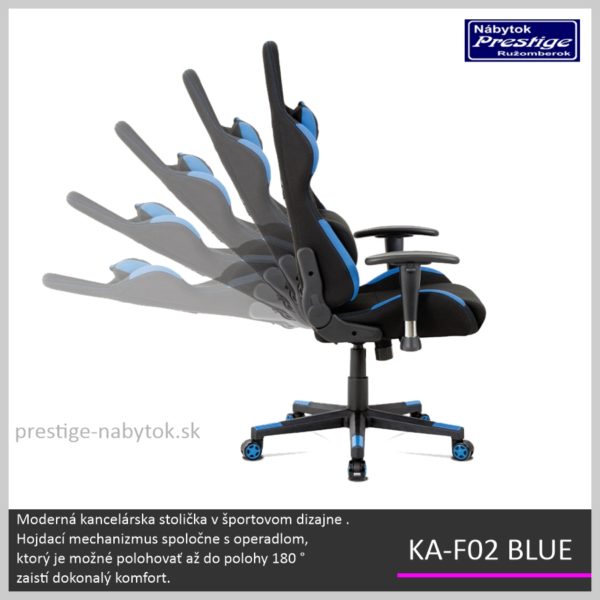 KA-F02 BLUE kancelárske kreslo 05