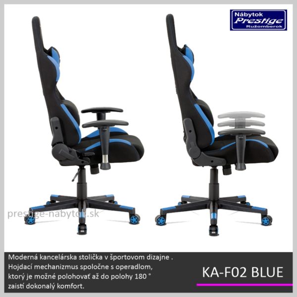KA-F02 BLUE kancelárske kreslo 06