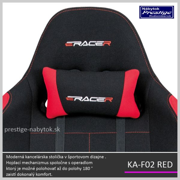 KA-F02 RED kancelárska stolička 01