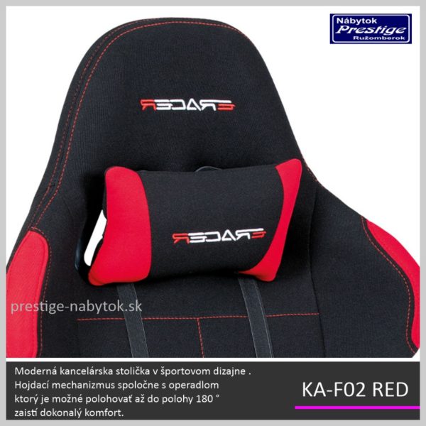 KA-F02 RED kancelárska stolička 02