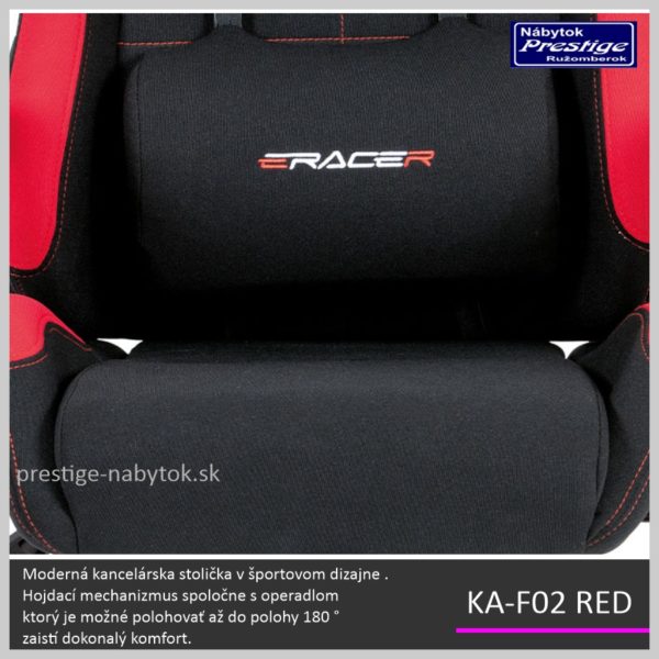 KA-F02 RED kancelárska stolička 04