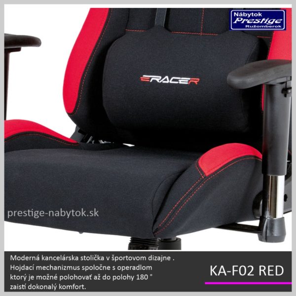 KA-F02 RED kancelárska stolička 05