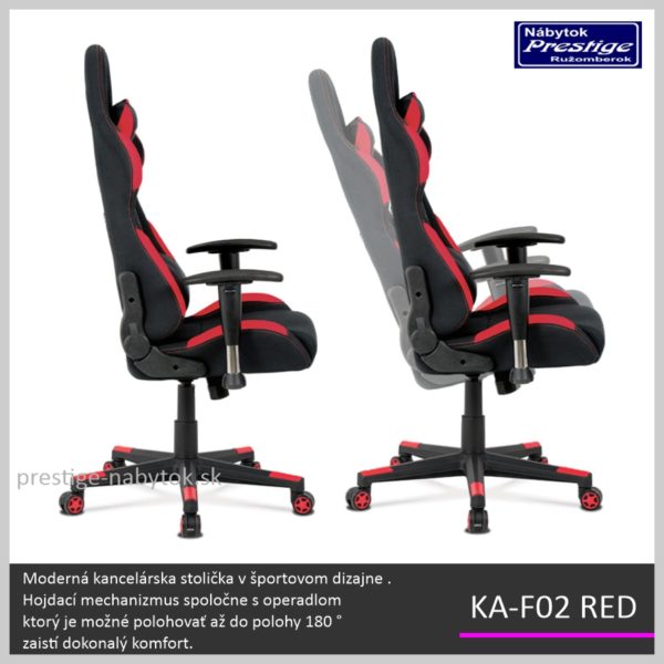 KA-F02 RED kancelárske kreslo 03